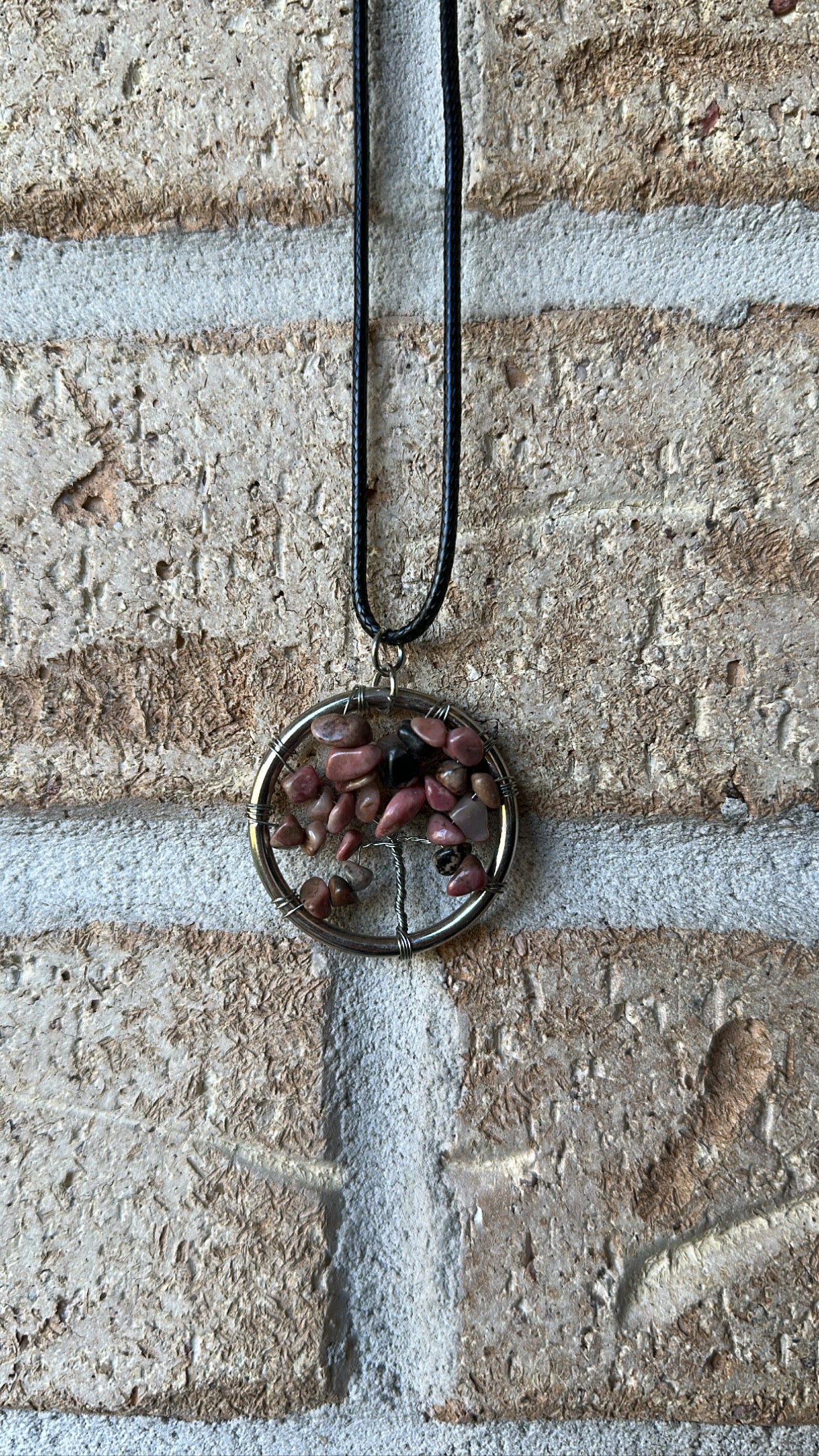 Rhodnite Tree of Life Necklace