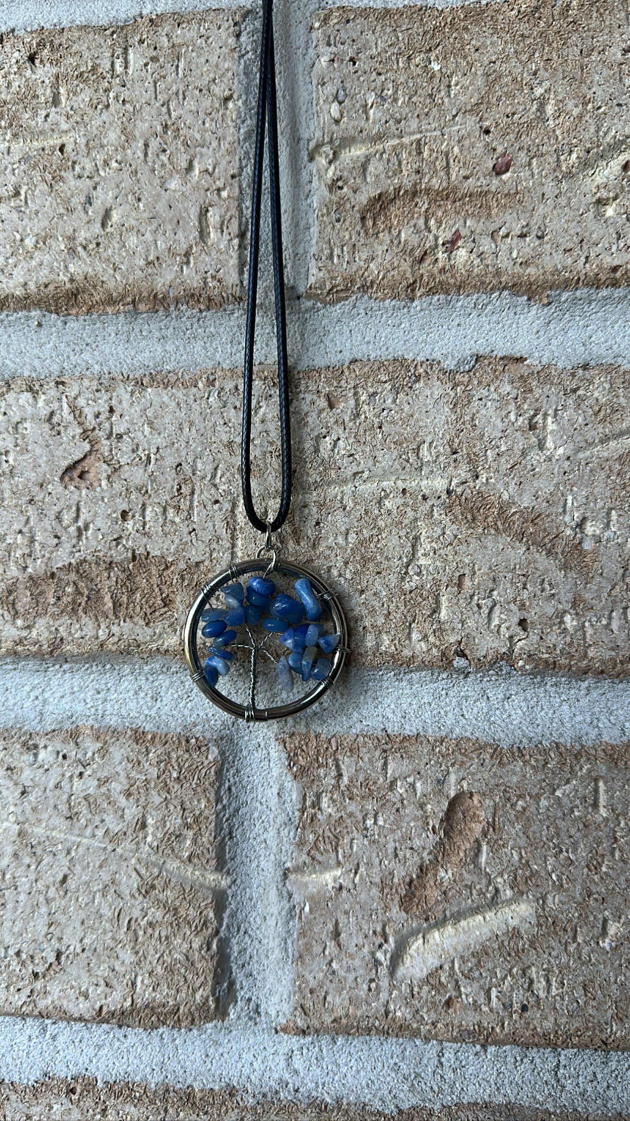 Blue Adventurine Tree of Life Necklace