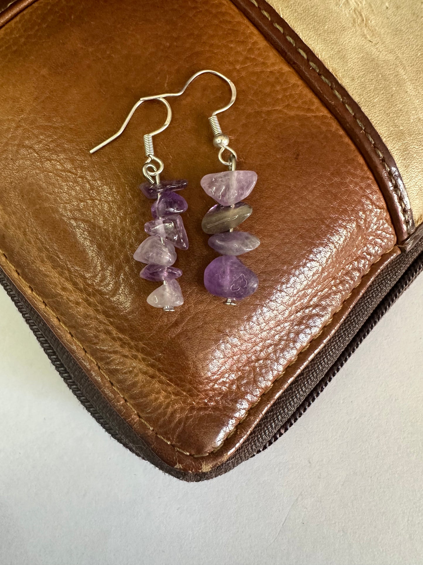 Amethyst Dangly Earrings