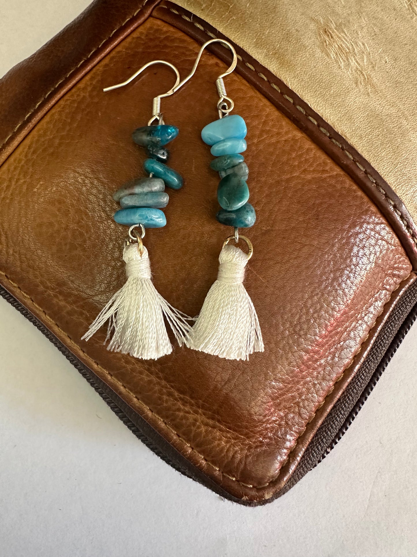 Apatite Tassel Earrings