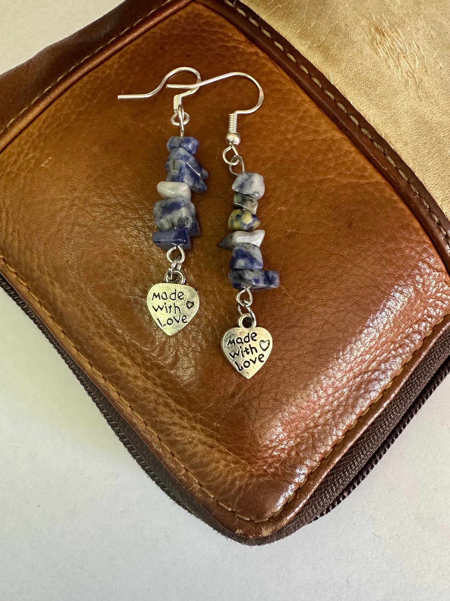 Lapis Made with Love Earrings