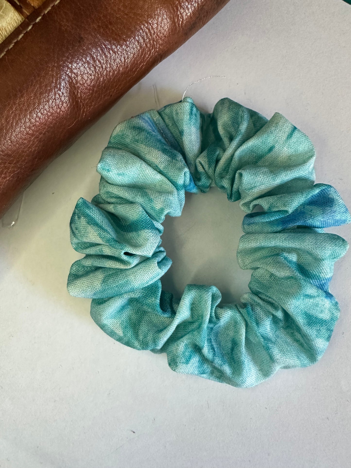 Turquoise Scrunchie