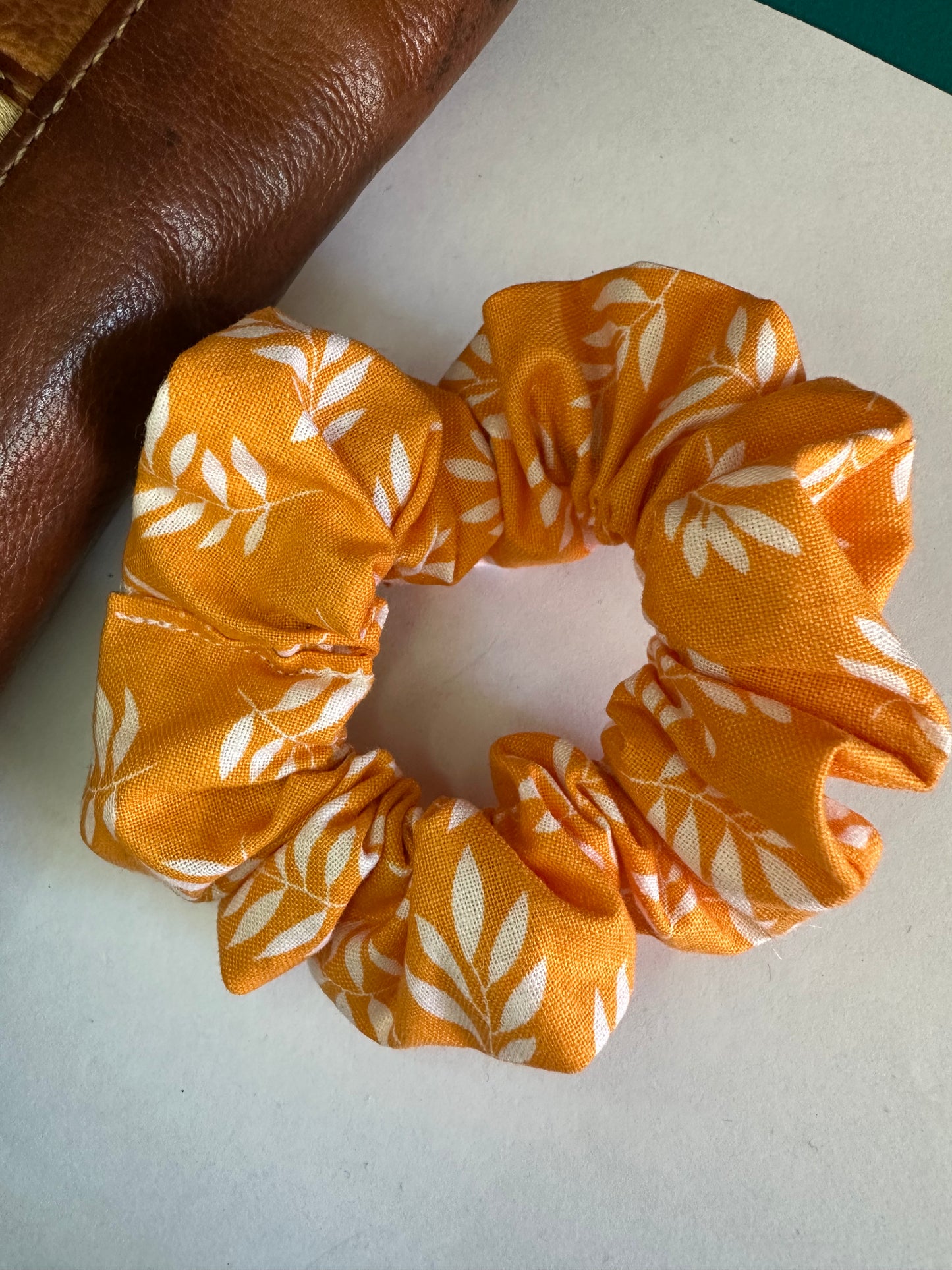 Yellow Leaf Scrunchie
