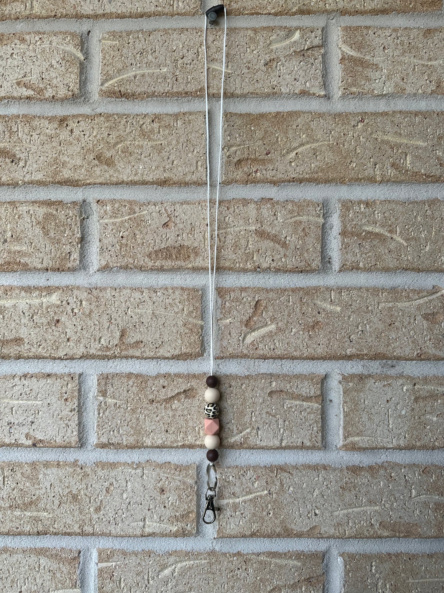 Beige Peach Lanyard