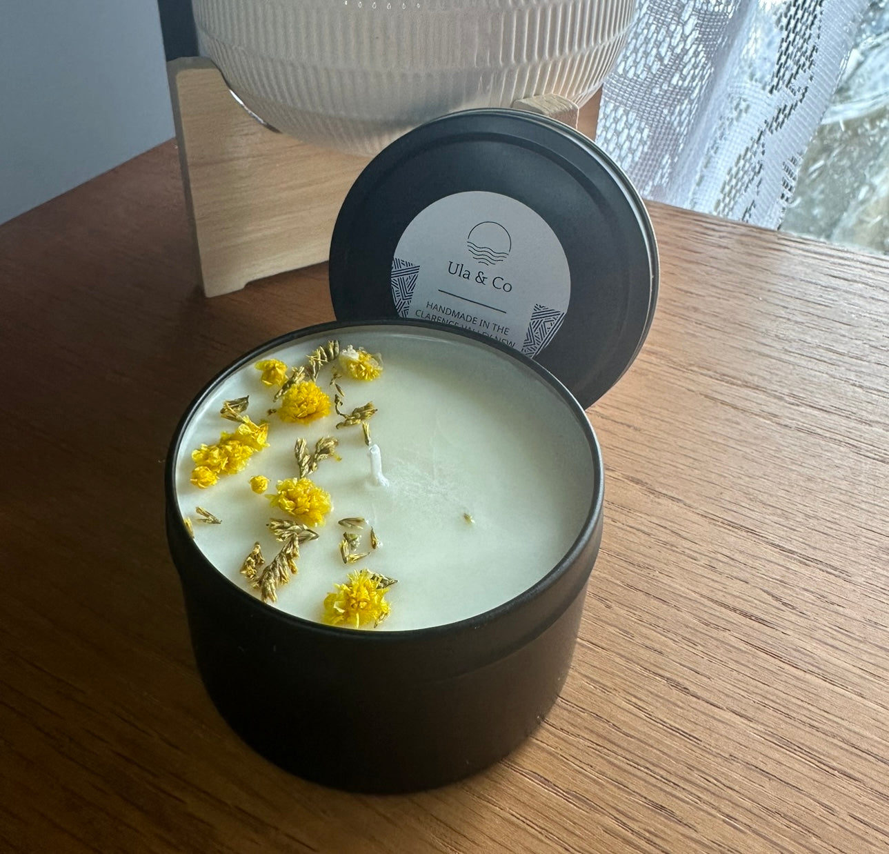 Yellow Flower 130g Candle