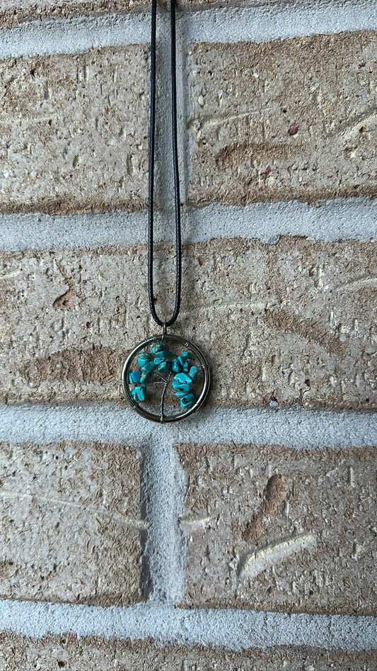 Turquoise Tree of Life Necklace