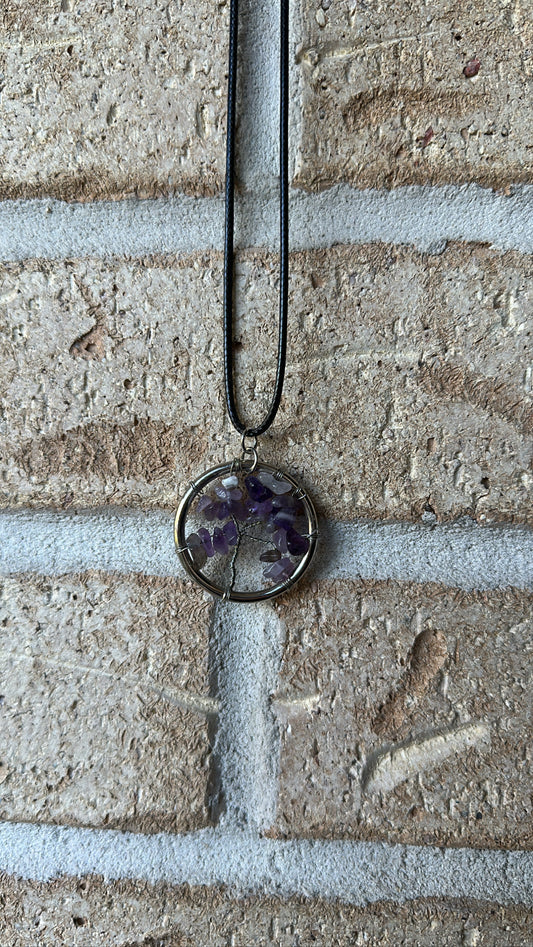 Amethyst Tree of Life Necklace