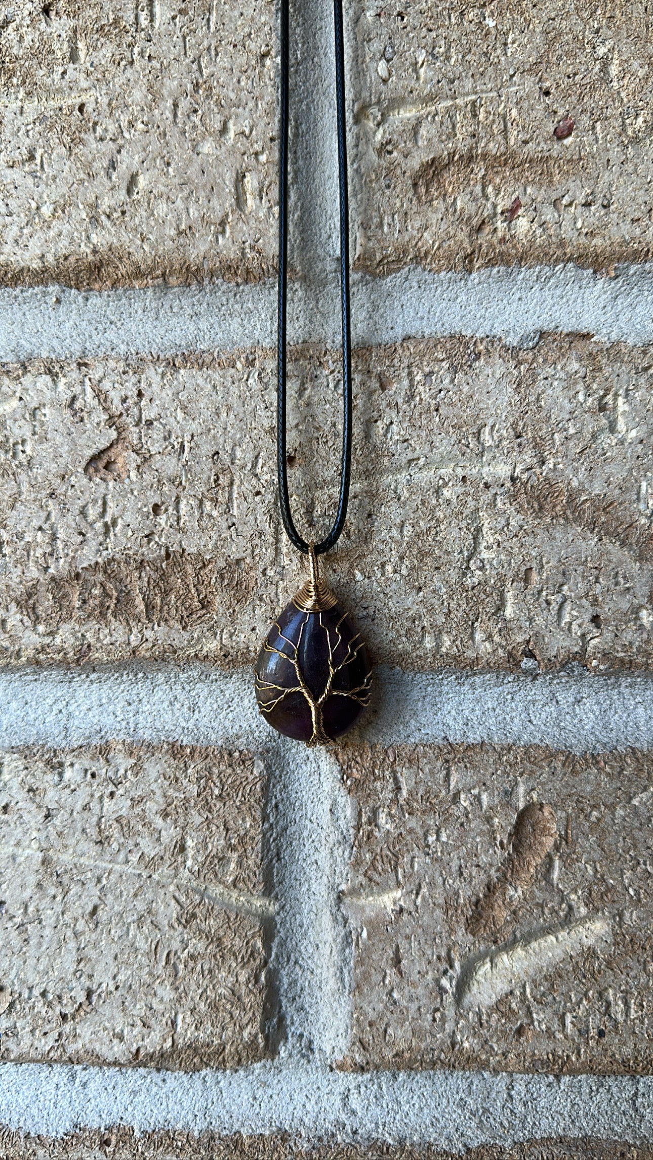 Amethyst Oval Tree of Life Necklace