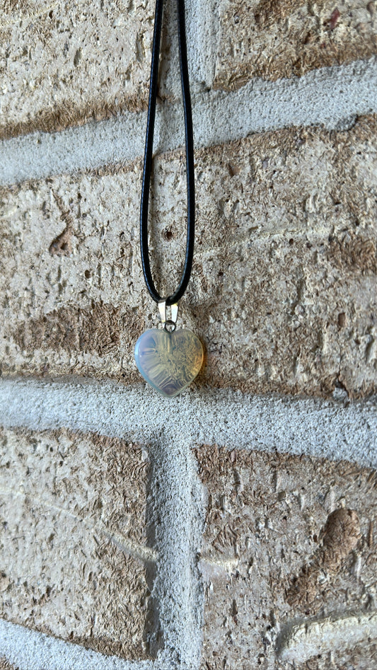 Opalite Heart Necklace