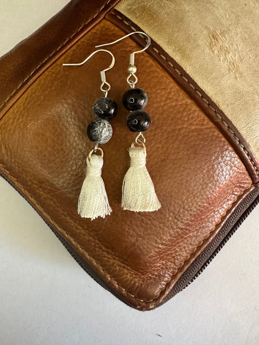 Black Tassel Earrings