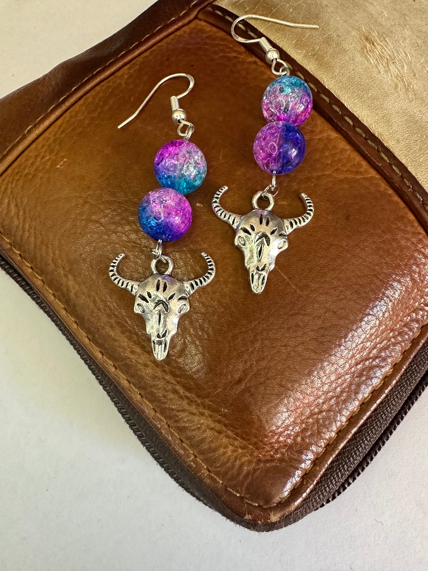 Horn Bead Earrings