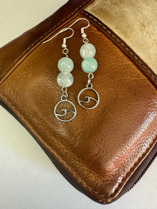 Baby Blue Wave Earrings