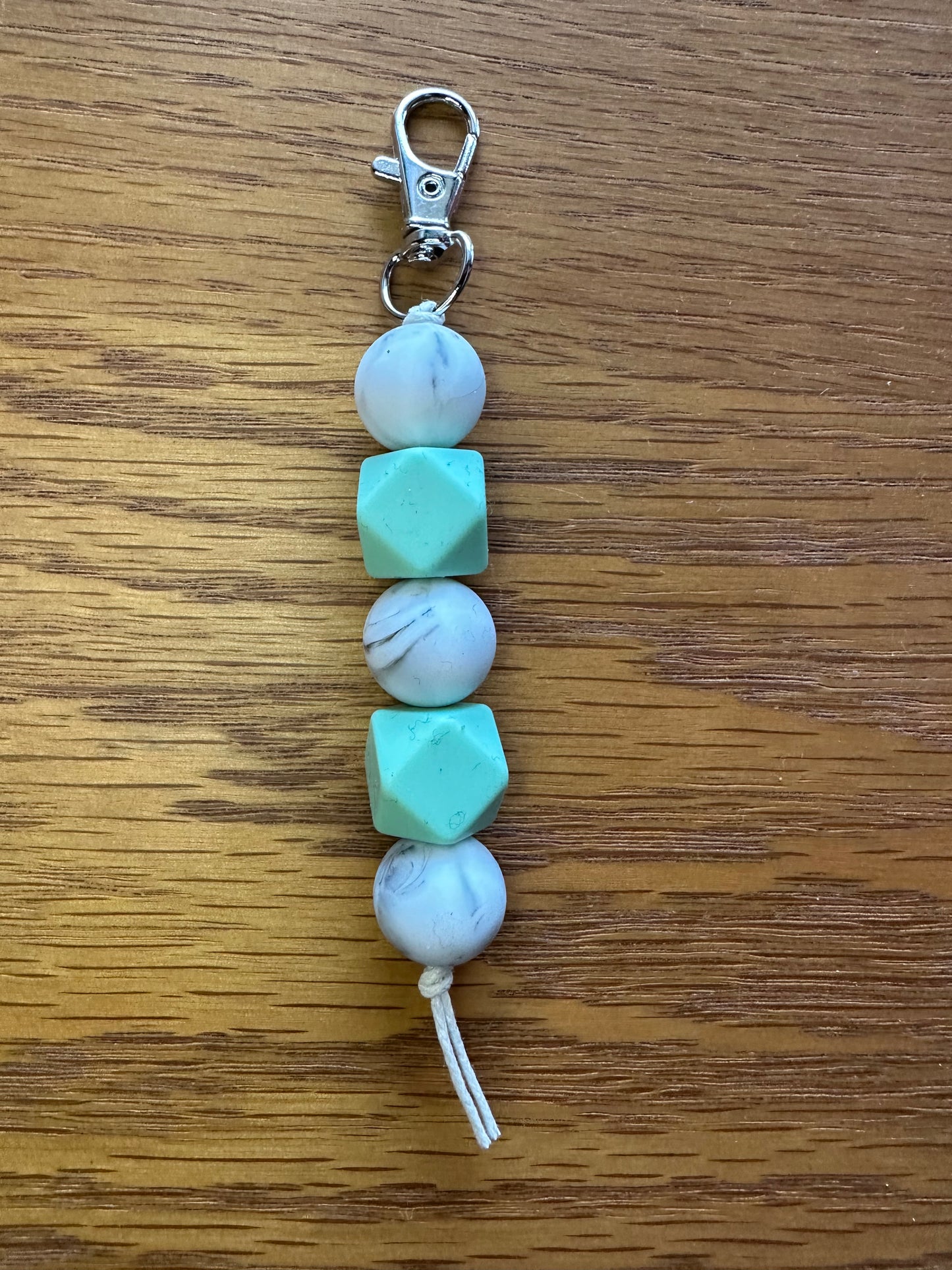 Green Marble Keychain