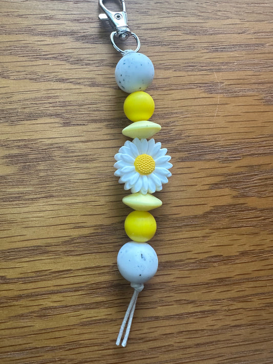 Yellow Daisy Keychain