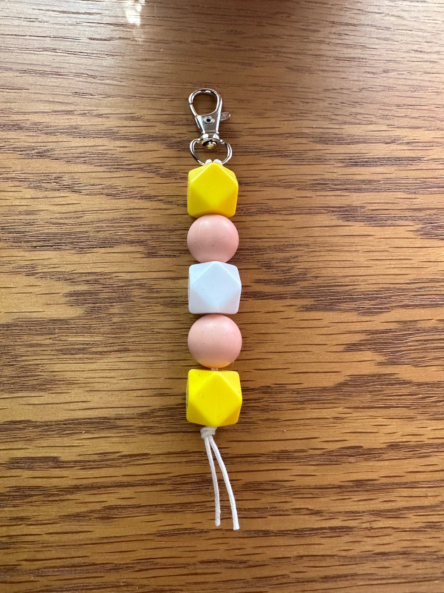 Yellow Peach Keychain