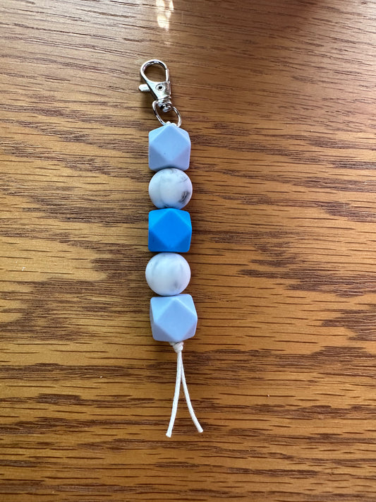 Blue Marble Keychain