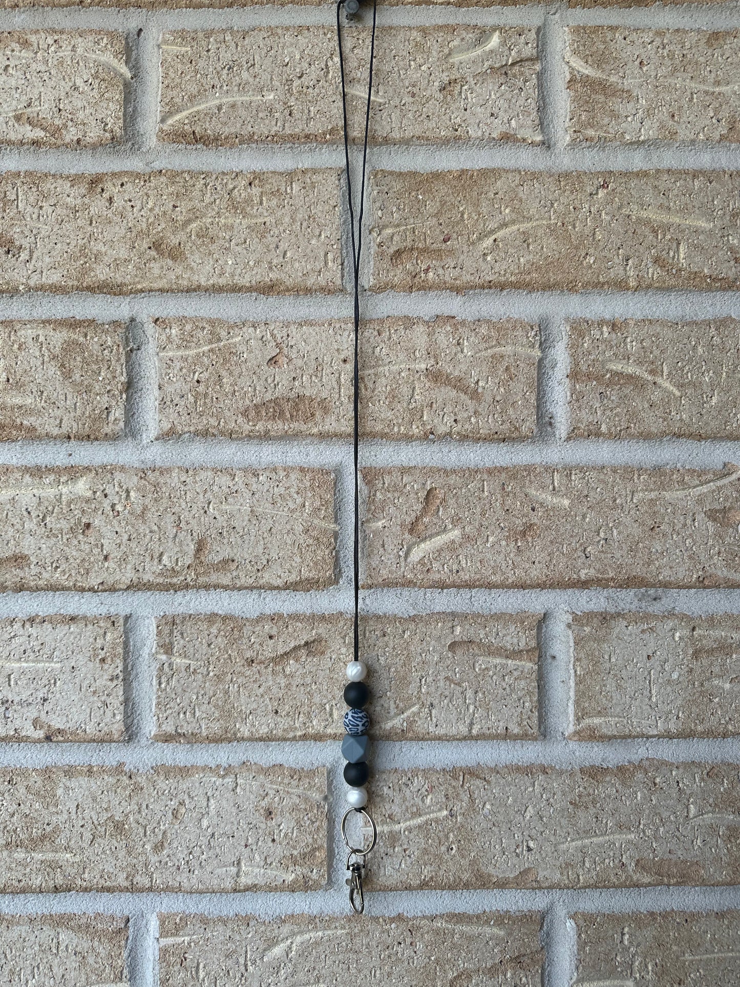 Black Leopard Lanyard