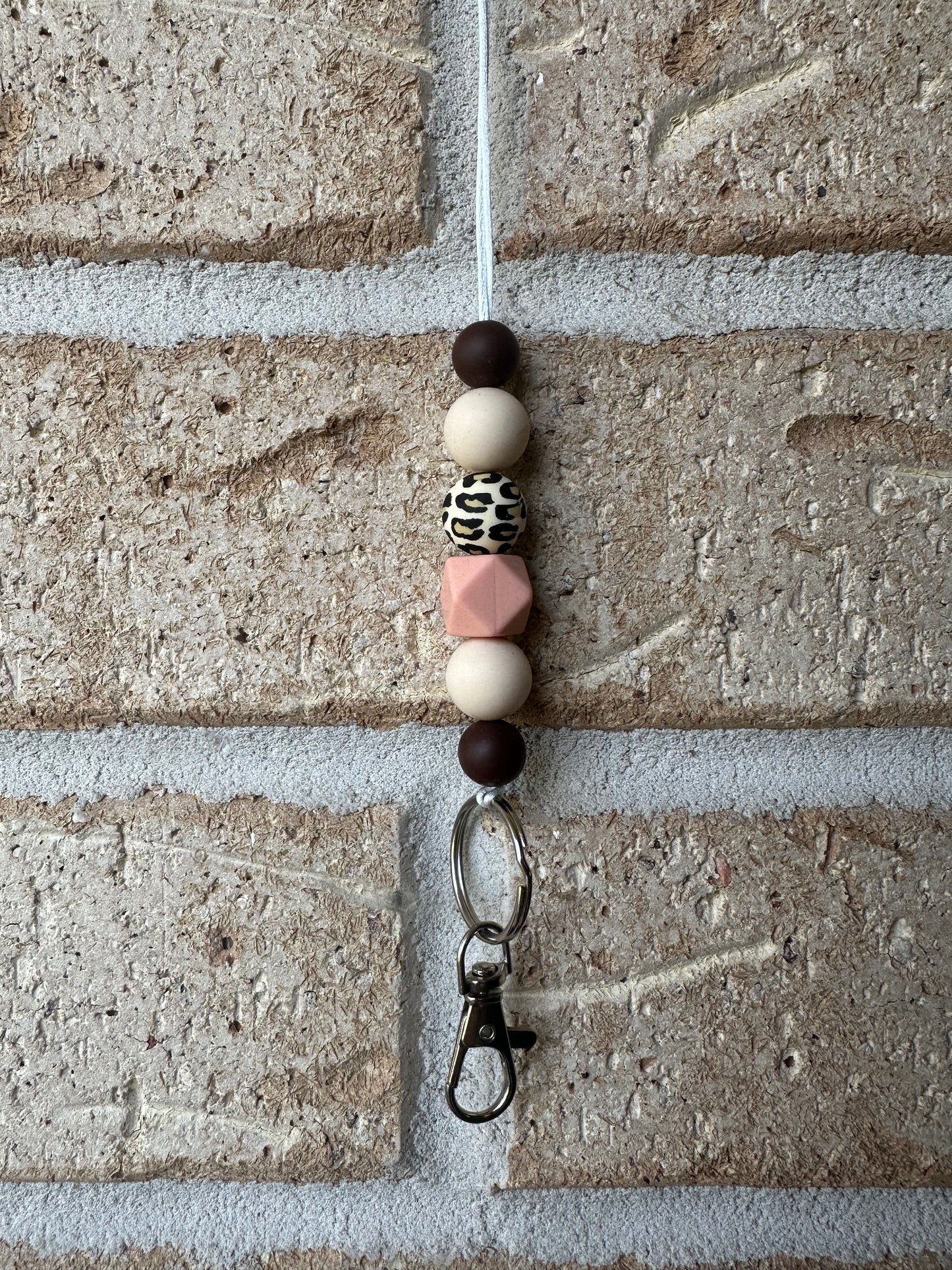 Beige Peach Lanyard
