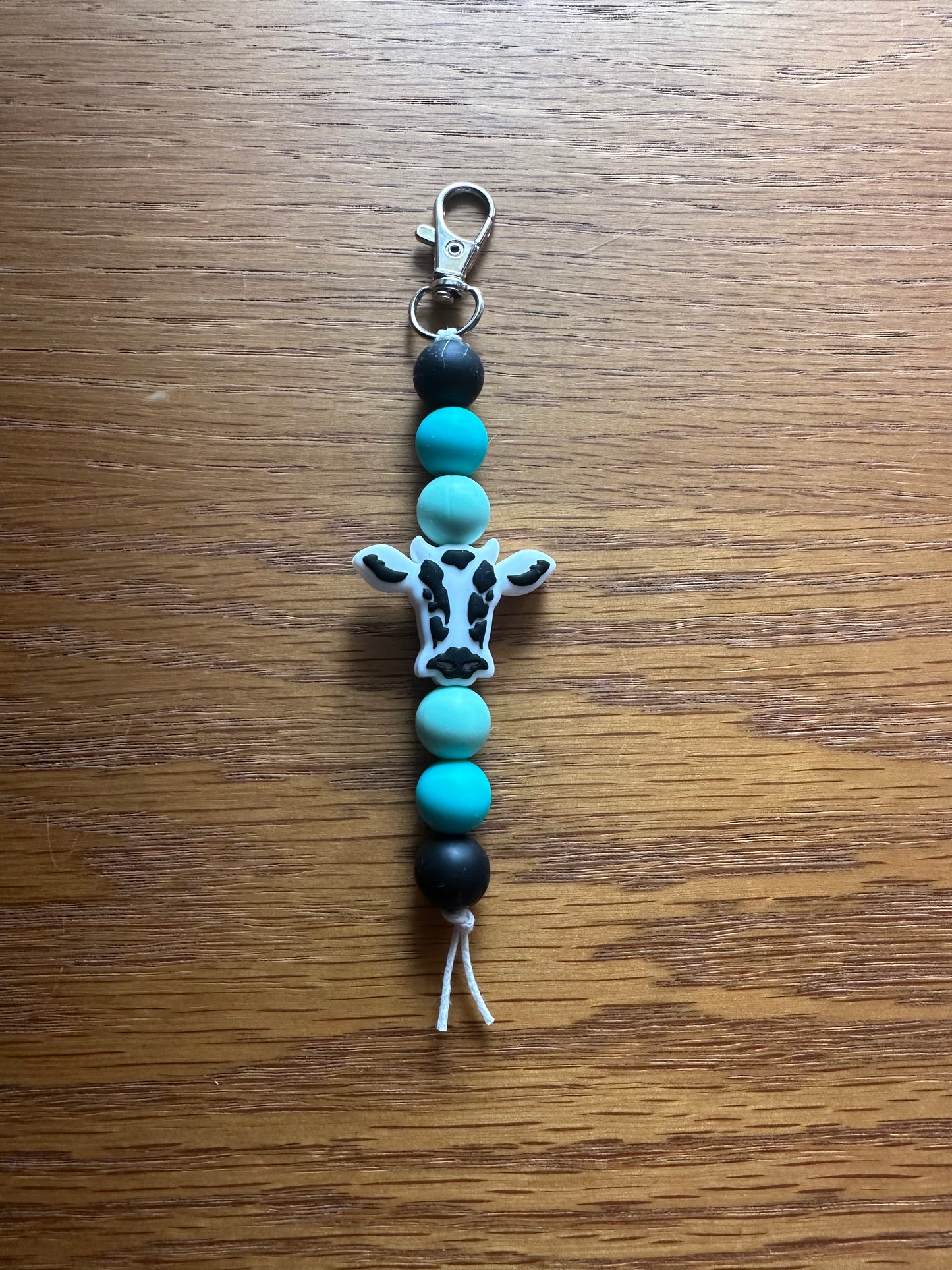Turquoise Horn Keychain