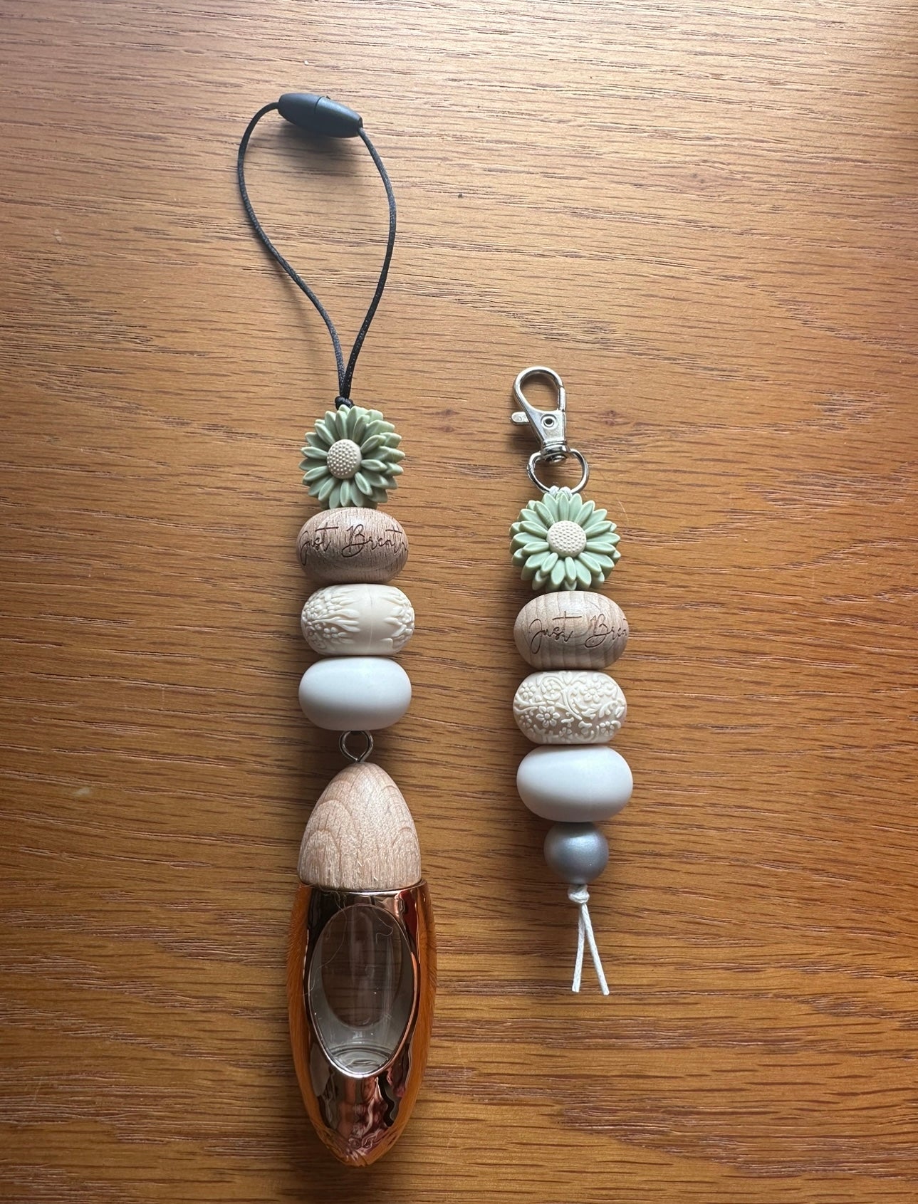 Sage "Just Breathe" Diffuser & Keychain Set