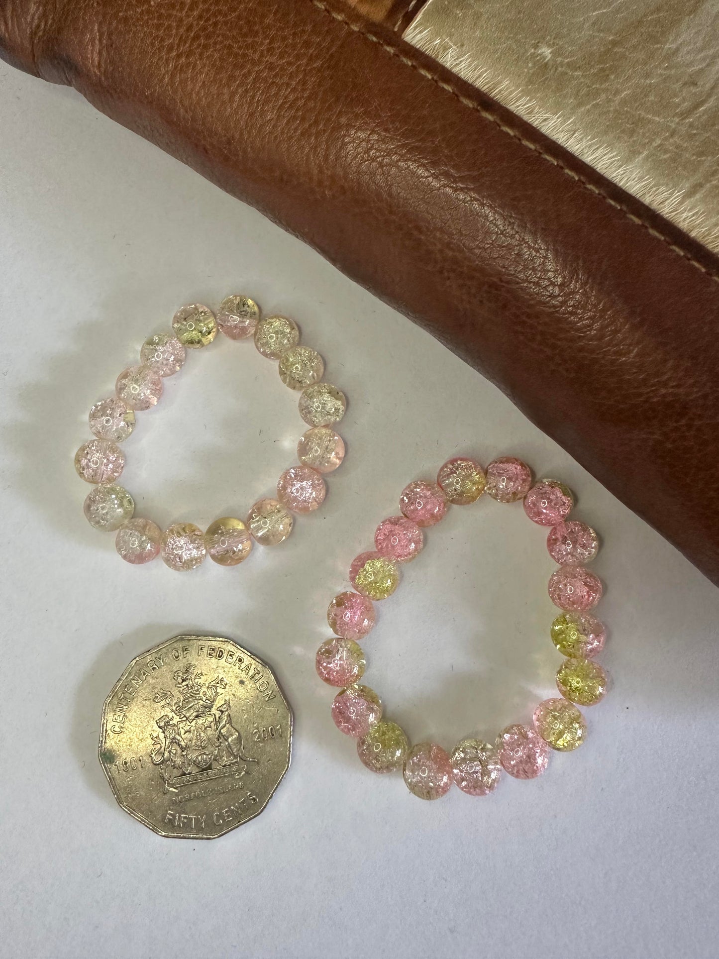 Light Pink-Yellow Kids Bracelets