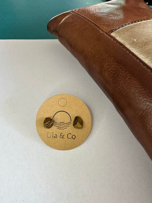 Tigers Eye Studs
