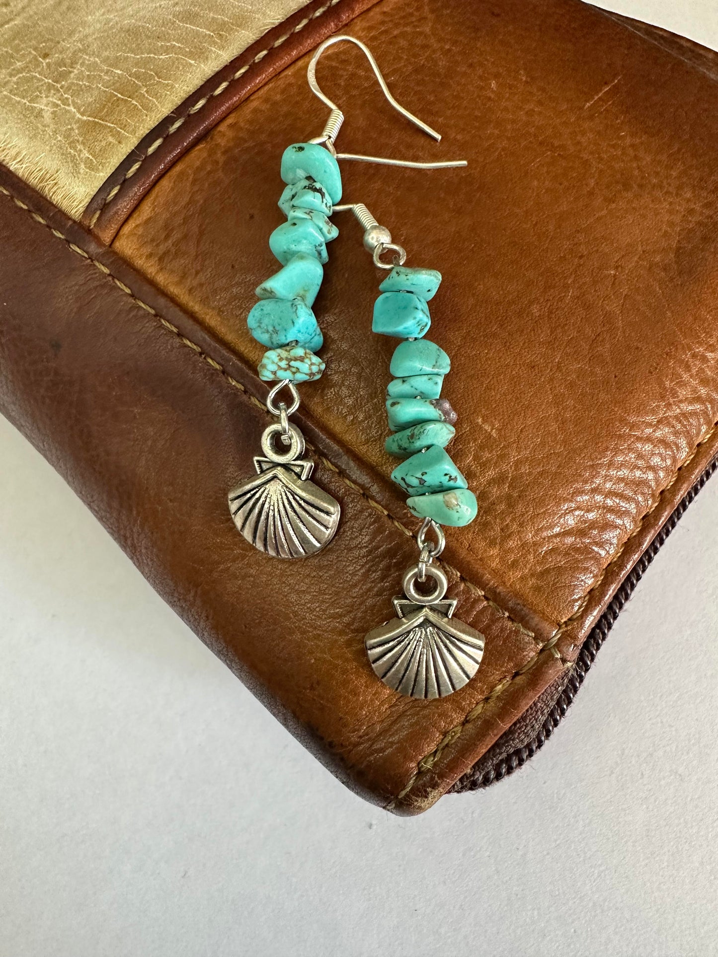 Turquoise Shell Earrings