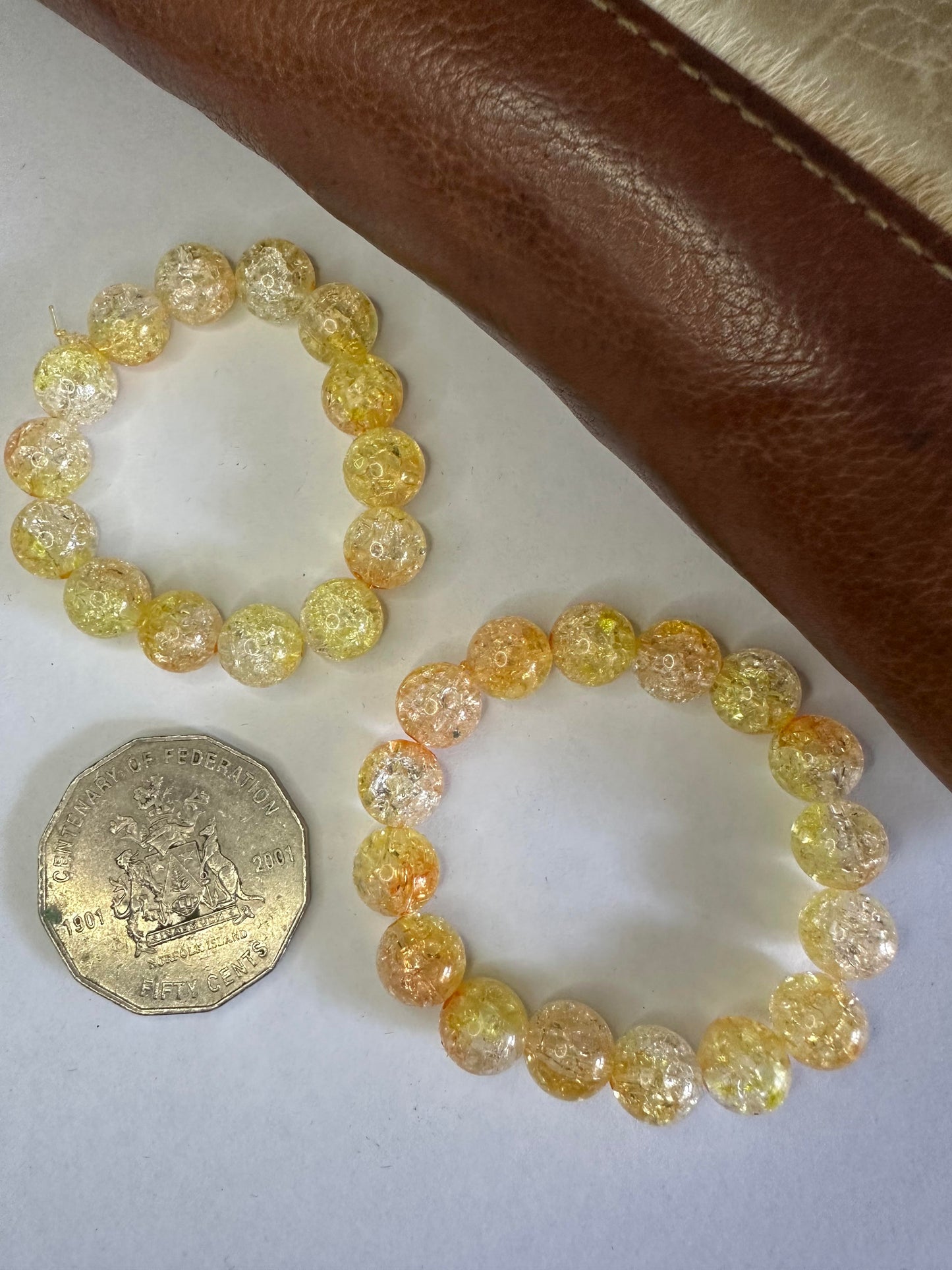 Yellow-Orange Kids Bracelets
