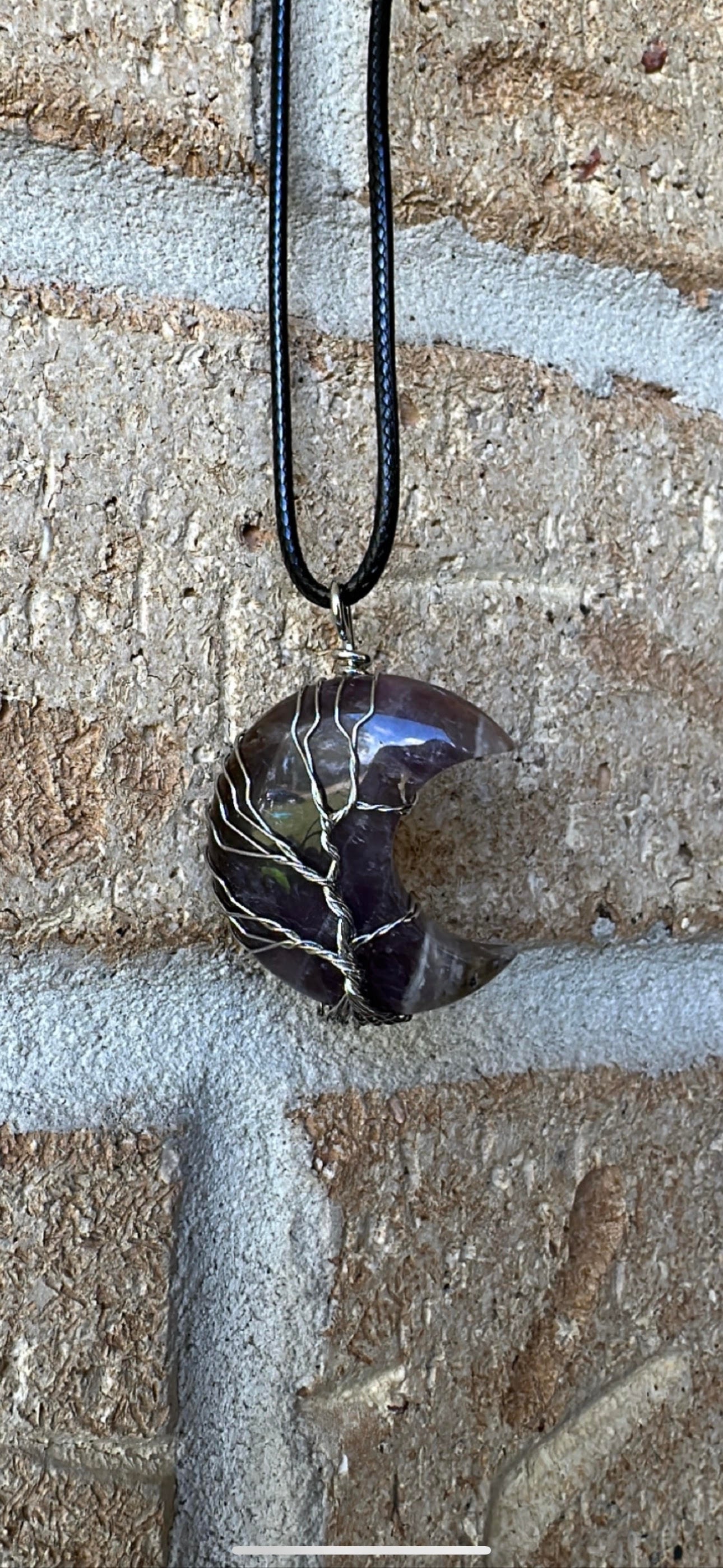 Tree of Life Moon Neckalce