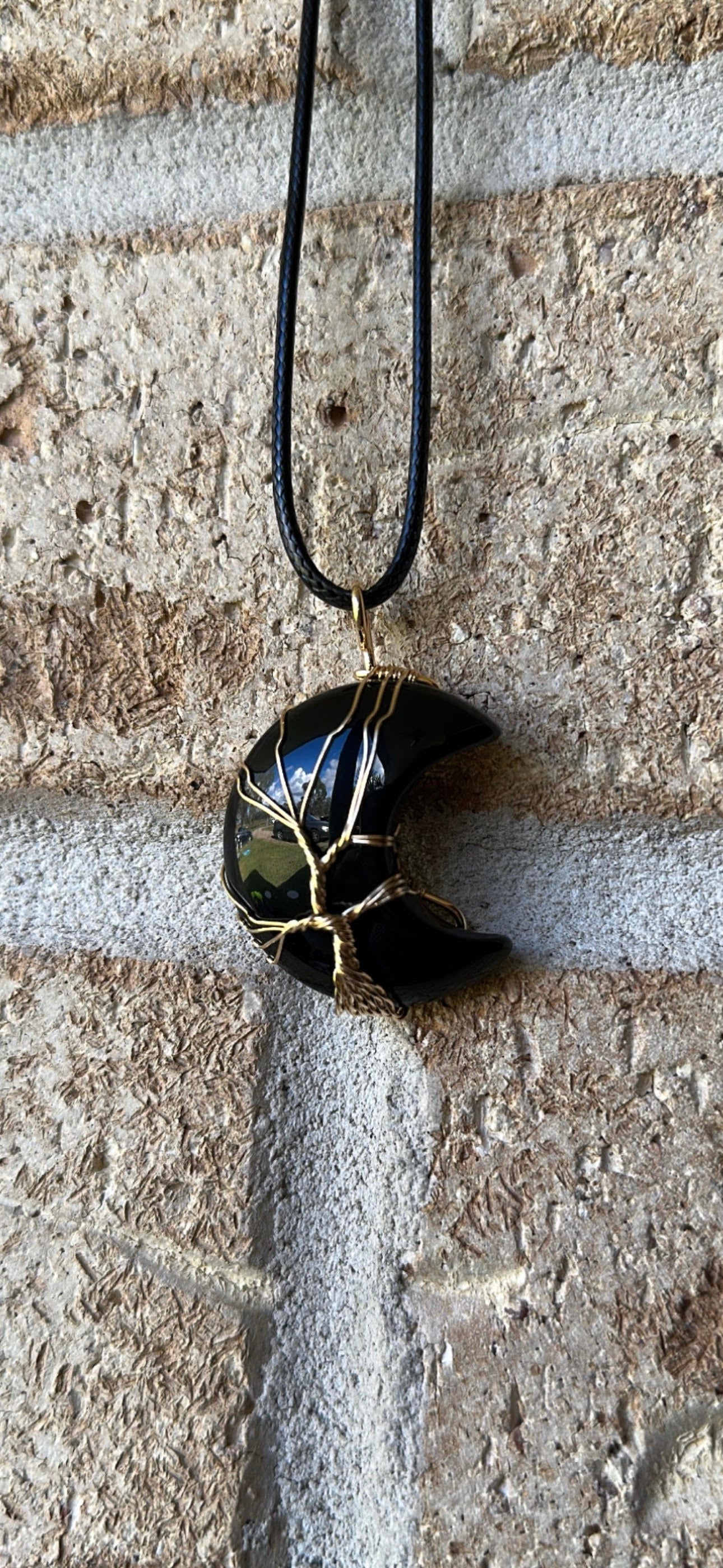 Tree of Life Moon Neckalce