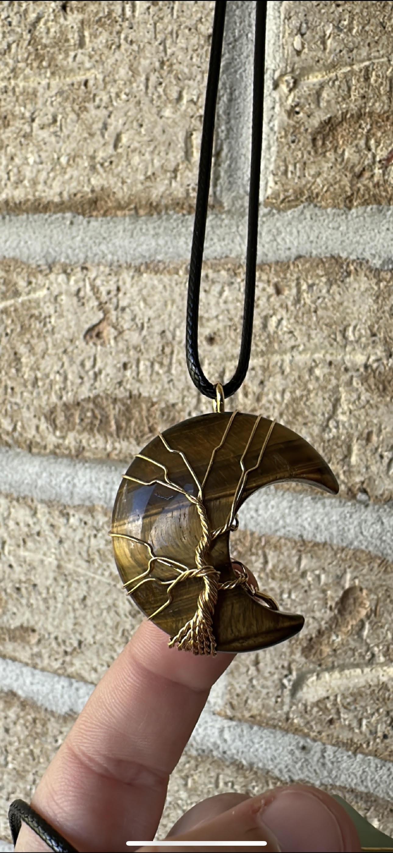 Tree of Life Moon Neckalce